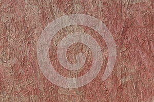 Red Paint Pressed Wood Texture Osb Background Building Material Surface Construction