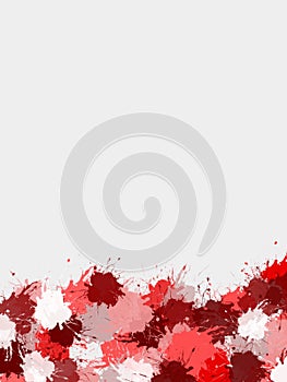 Red paint spatter background