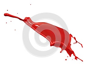 Red paint splash