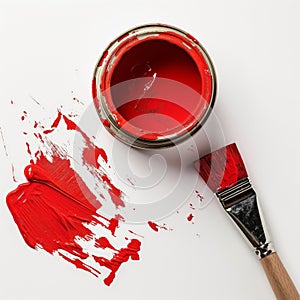 Red Paint Splatter Creative Process