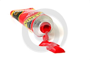 Red Paint Tube