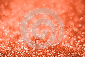 Red painted brassy sand made of glitters - club concept with bokeh texture - wonderful abstract photo background