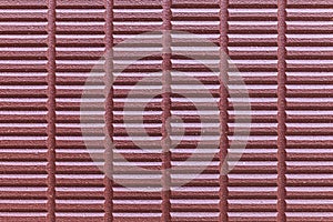 Red painted cement pattern wall