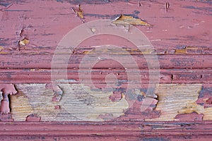 Red painted wood texture