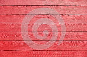 Red Painted Wooden Wall Siding background