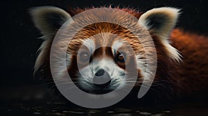 Red panda (Ailurus fulgens) portrait.