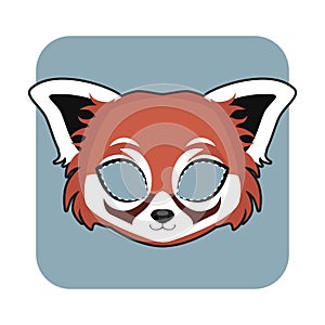 Red Panda mask for festivities