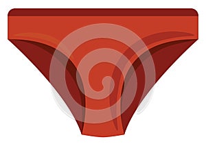 Red panty, illustration, vector