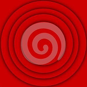 Red paper cut circle