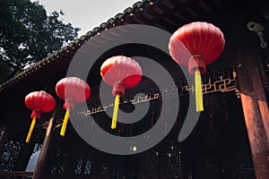 Red paper lantern in Yuyuan Garden, Shanghai