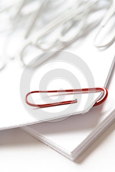 Red paperclip