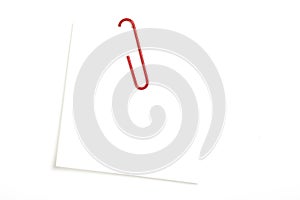 Red paperclip photo