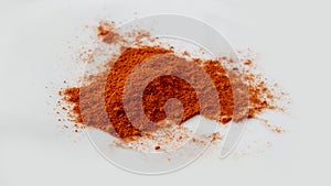 Red paprika powder background