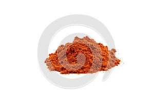 Red paprika powder isolated