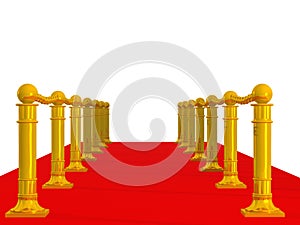 Red path with row column