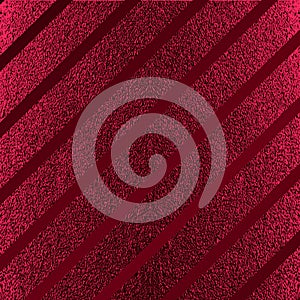 Red pattern. Abstract crimson background. Maroon vector illustration. Scarlet glitter stripes. Dark red foil texture. Luxury patte