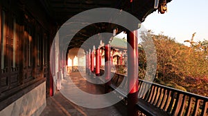 Red pavilion, traditional Chinese architecture, Hong En TempleÃ¯Â¼ÅBuddhist temple pagoda photo