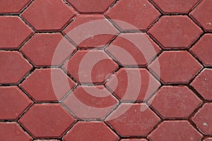 red paving tiles