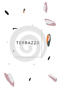 Red and Peach Ceramic Tile Vector White