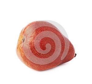 Red pear fruit isolated