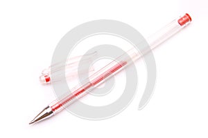 Red pen isolated