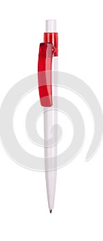 Red pen isolated on white