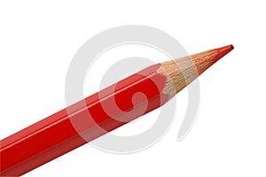 Red pencil closeup w/ clipping