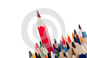 Red pencil - the leader