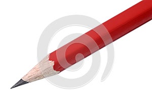 Red Pencil isolated on white background