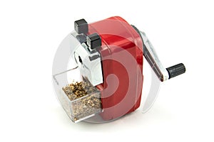 Red pencil sharpener