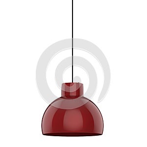 Red pendant lamp