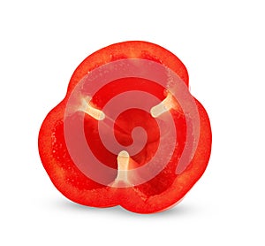 Red pepper isolated on white