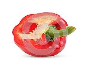 Red pepper isolated on white