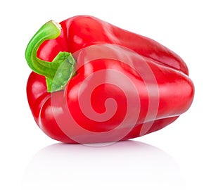 Red pepper isolated on white background