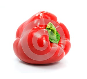 Red pepper vegetable isolated