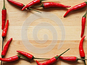 Red peppers background