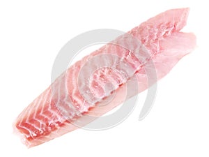 Red Perch Fillet Loin on White