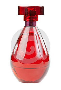 Red perfume bottle