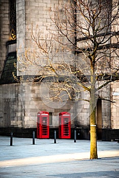 Red Phone Booth Manchester UK