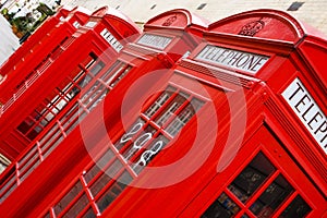 Red phone boxes