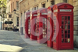 Red Phone Boxes, London photo