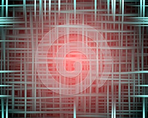 Red phosphorescent lines pattern texture, abstract background