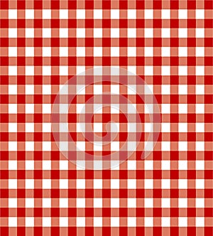 Red picnic cloth photo