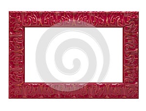 Red picture frame