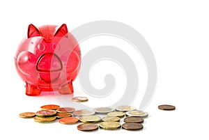 Red piggy-bank