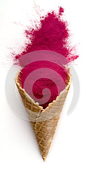 Red pigment in form of ice cream