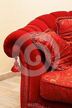 Red pillow