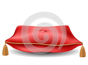 Red pillow for awards