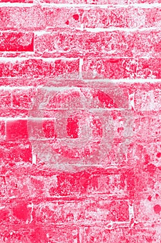 Red and pink brick wall textute background