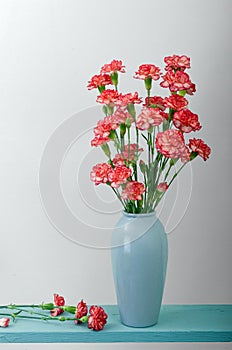 Red and Pink Carnations